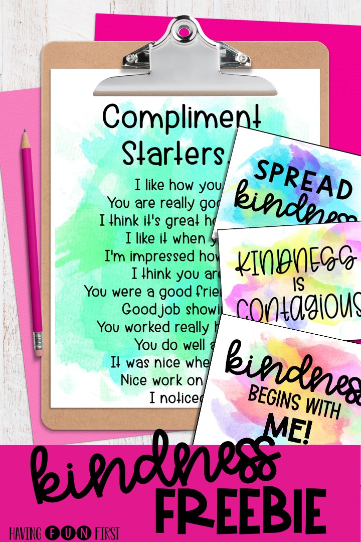 Kindness posters freebie