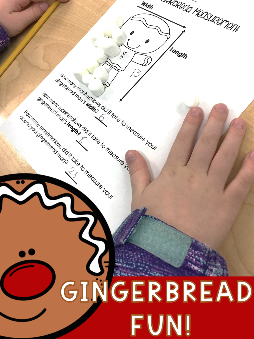 Gingerbread man activity freebie