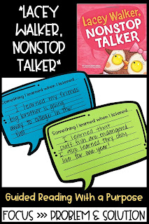 Lacey Walker, Non-Stop Talker mentor text for classroom expectations