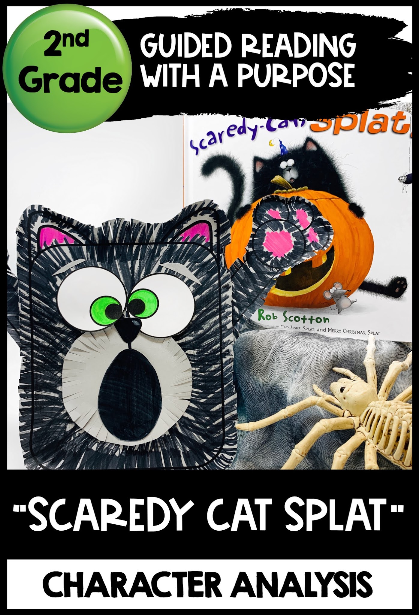 Scaredy Cat Splat Halloween Reading Comprehension activity