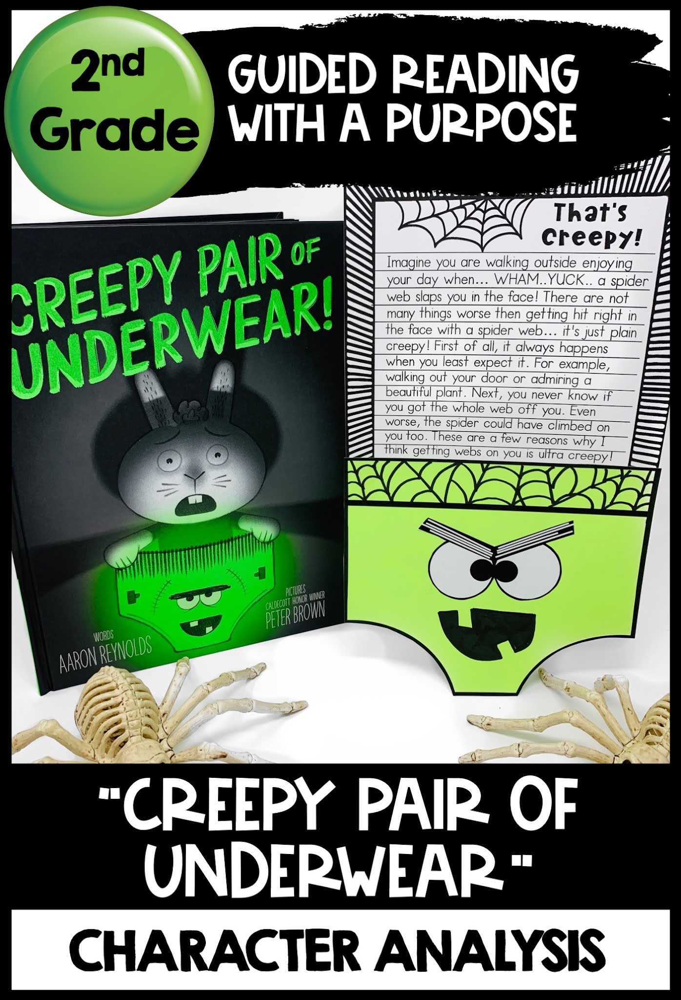 Creepy Pair of Underwear Halloween Reading Comprehension activity