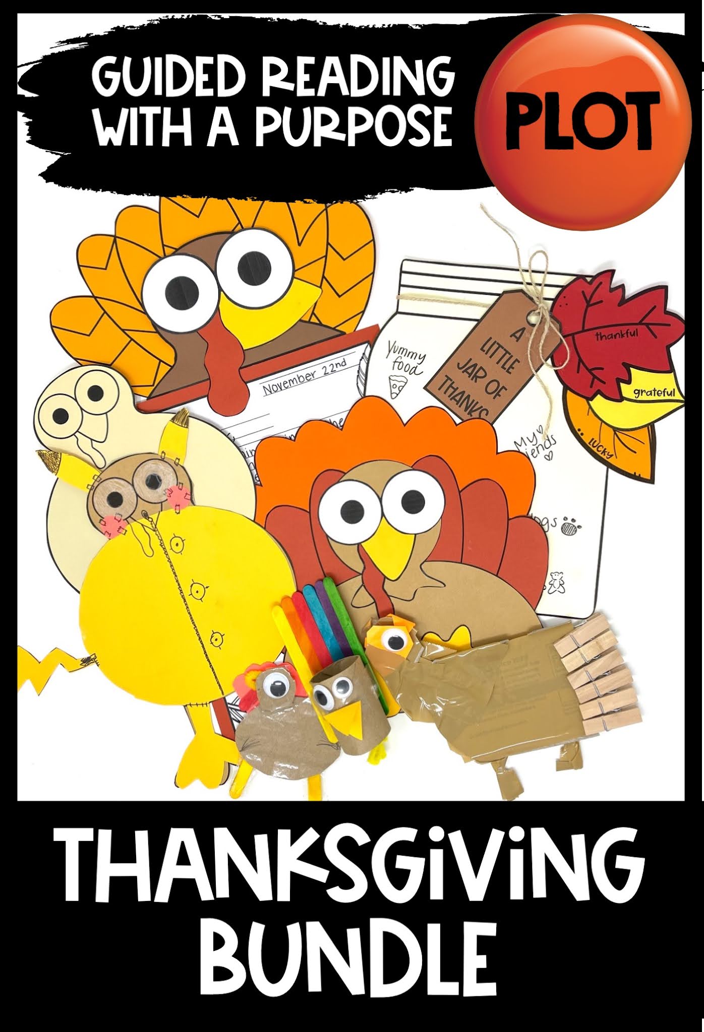 Thanksgiving guided reading activities for the classroom