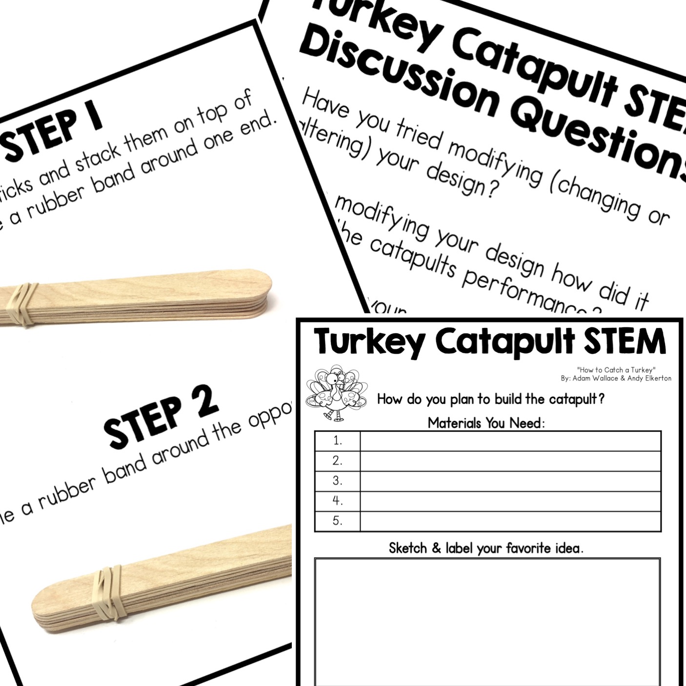 Thanksgiving STEM challenge for "How to Catch a Turkey"