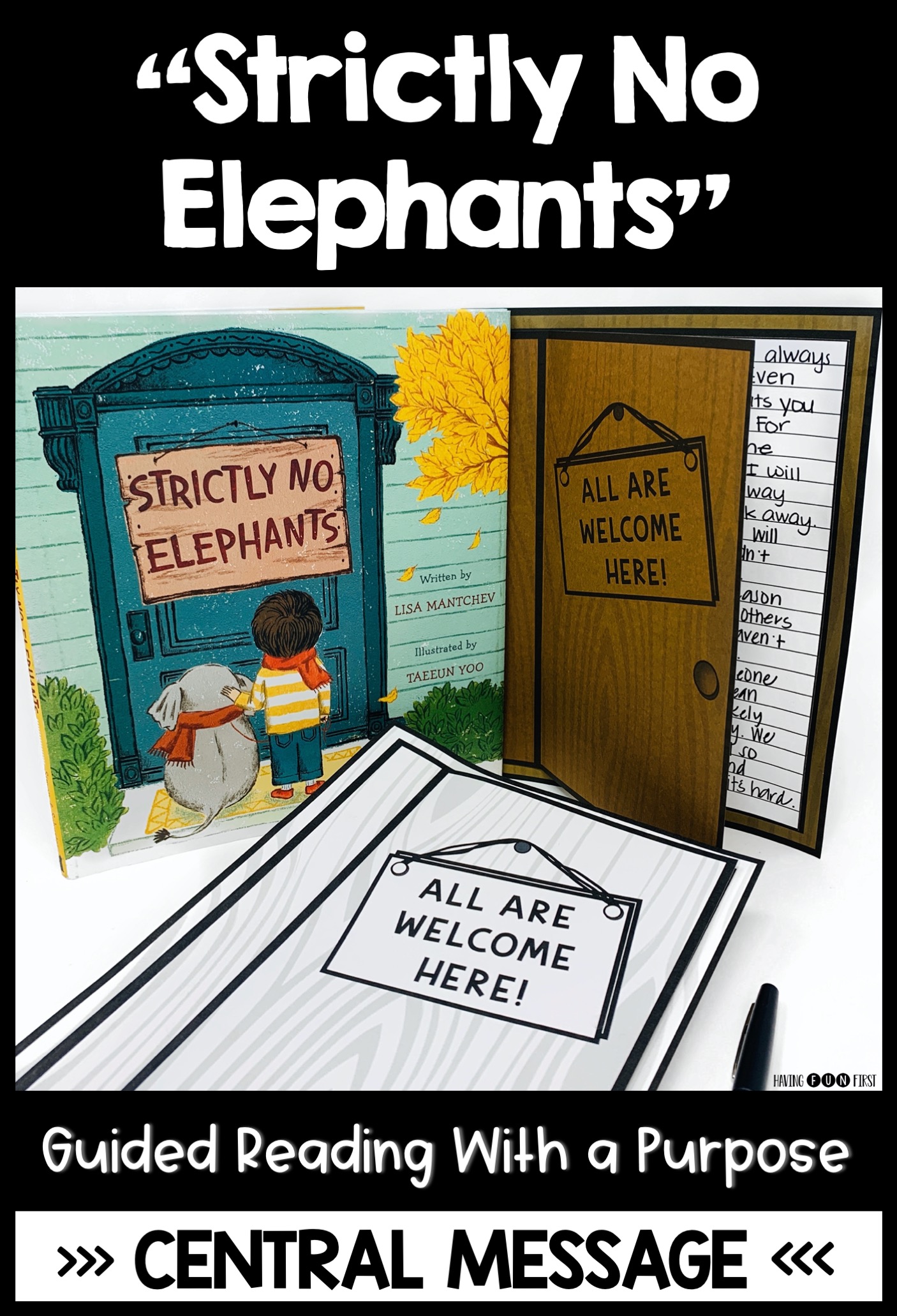 "Strictly No Elephants" a book to teach central message and acceptance