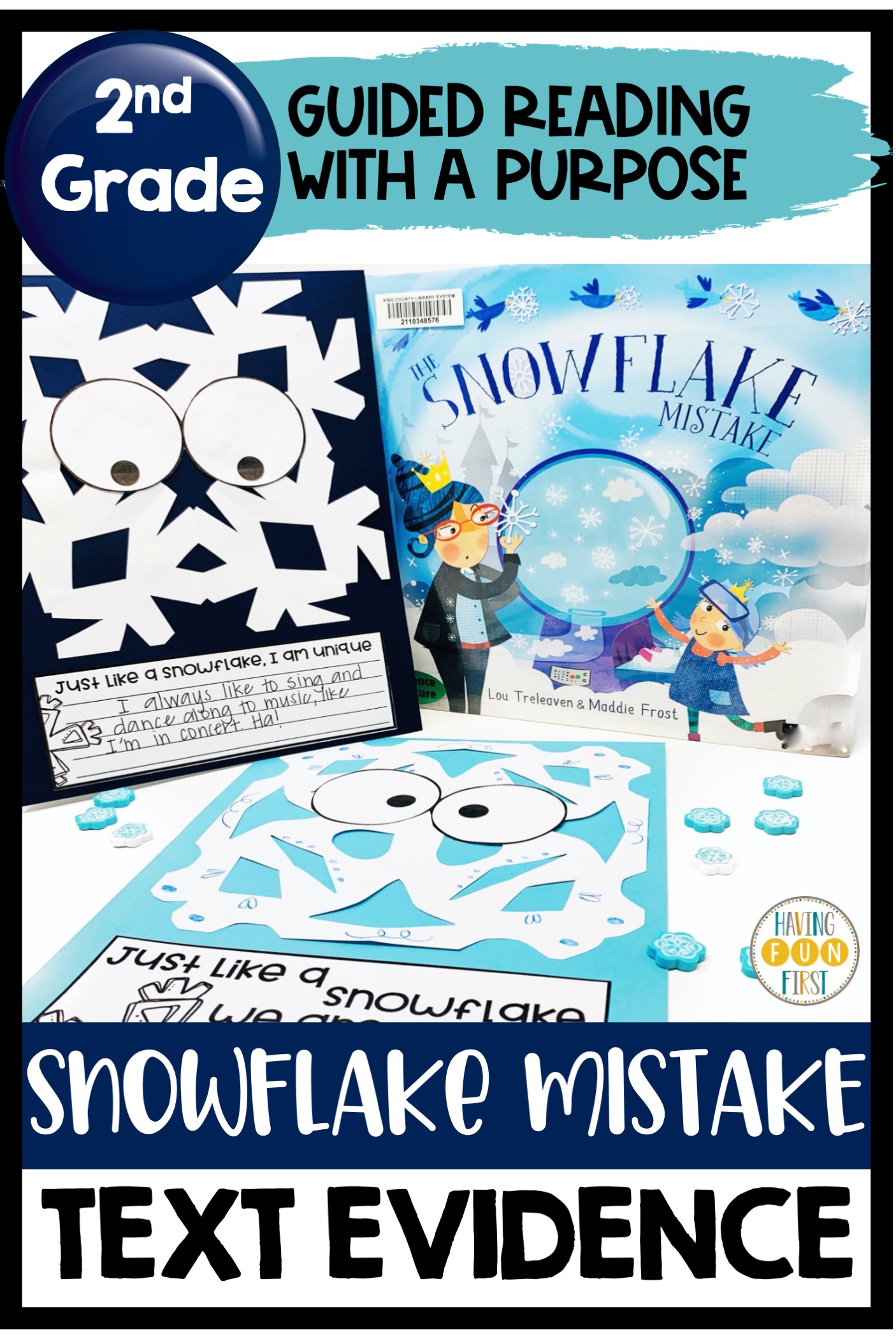 Snowflake Mistake winter reading activity