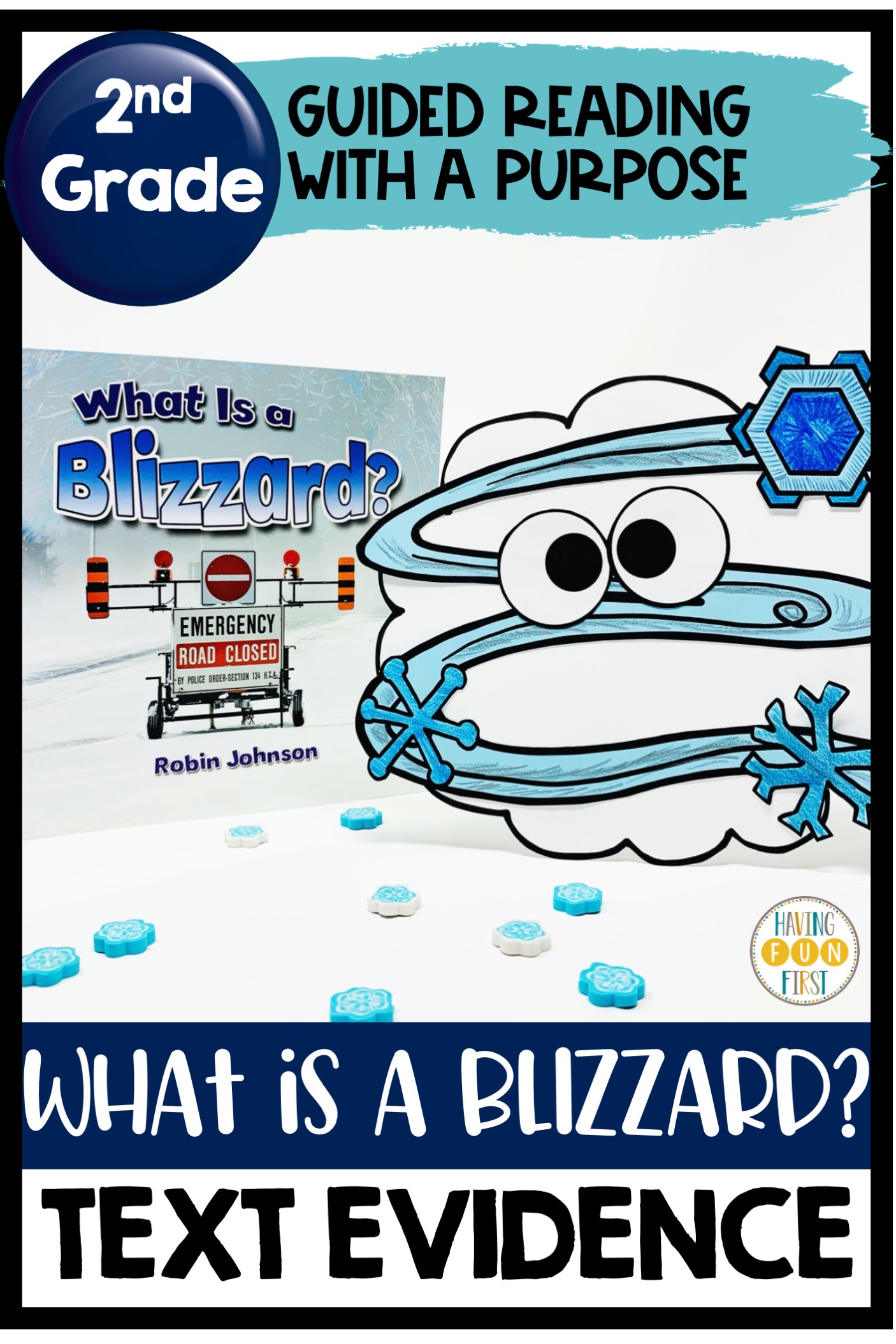 What is a Blizzard? Winter reading activity with book