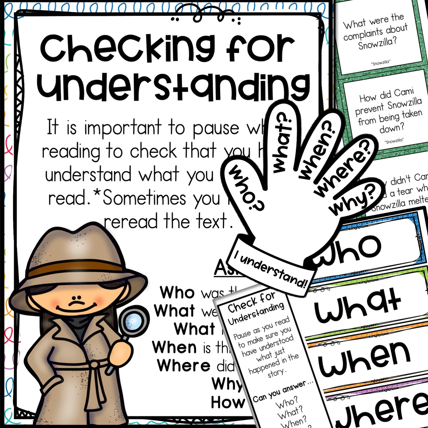 check for understanding anchor chart