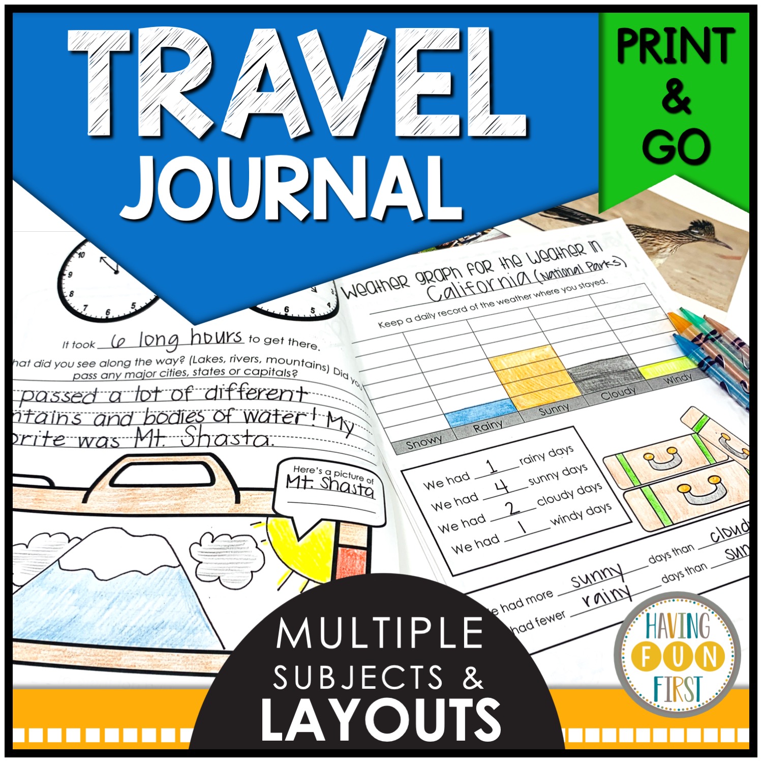 vacation journal for students