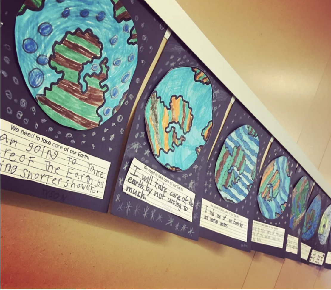 Earth Day crafts and bulletin boards