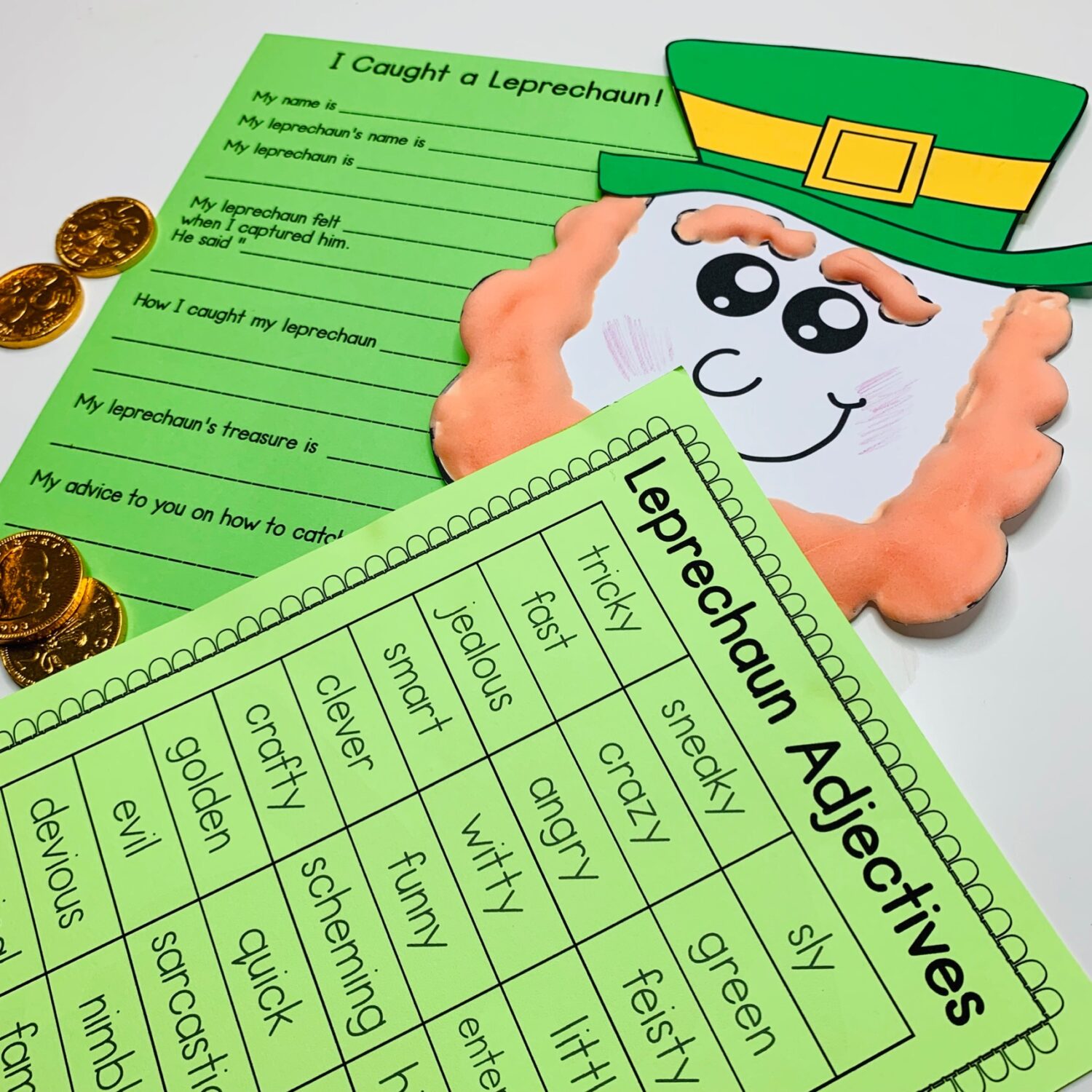 How to Catch a Leprechaun reading comprehension activities and St Patrick's Day STEM challenge