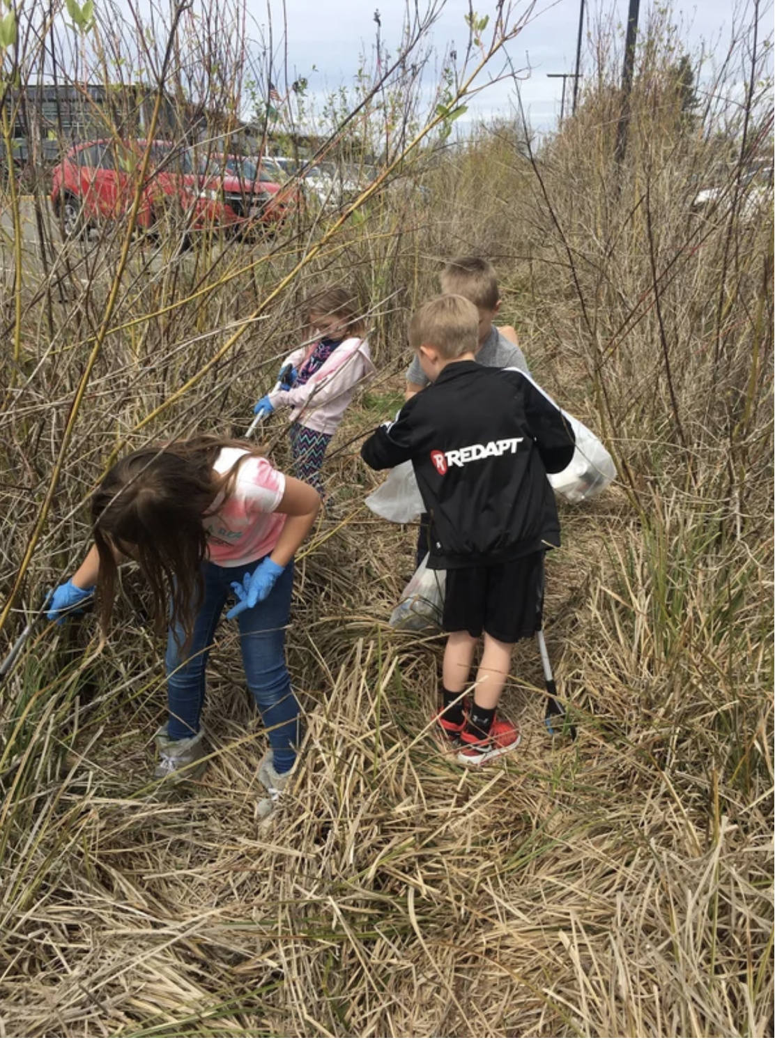 school campus clean up for earth day