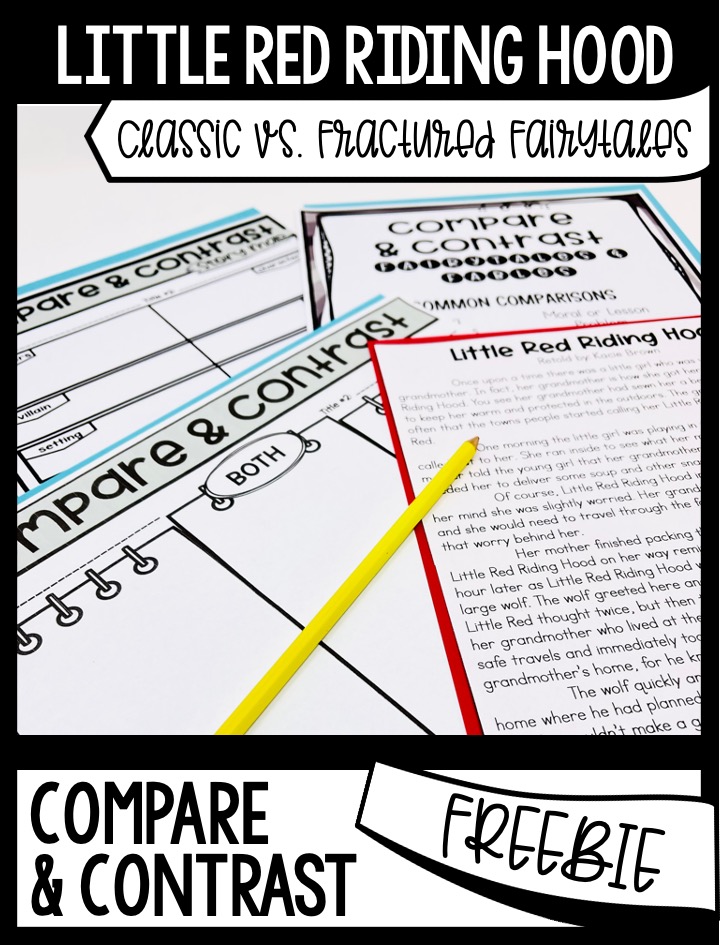 compare and contrast reading passages with free graphic organizer