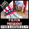 P is for President Activities for Reading Comprehension