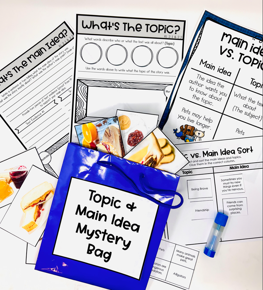 Teaching Topic Vs Main Idea Having Fun First