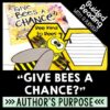 Give Bees A Chance Activities for Reading Comprehension