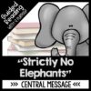 Strictly No Elephants activities unit