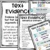 text evidence posters