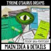 Tyrone O'Saurus Dreams Activities for Reading Comprehension