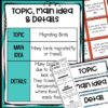 main idea and supporting details anchor chart