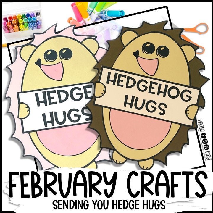 hedgehog valentine craft