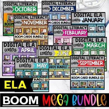 Literacy Boom Decks for 2nd grade