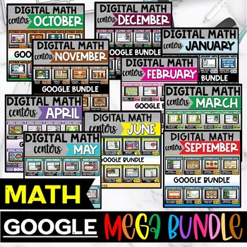 Google Slides Math centers for 2nd grade