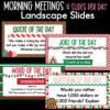 December Morning Meeting Slides
