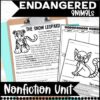 Nonfiction Endangered Animals Unit