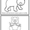 printable book about bears