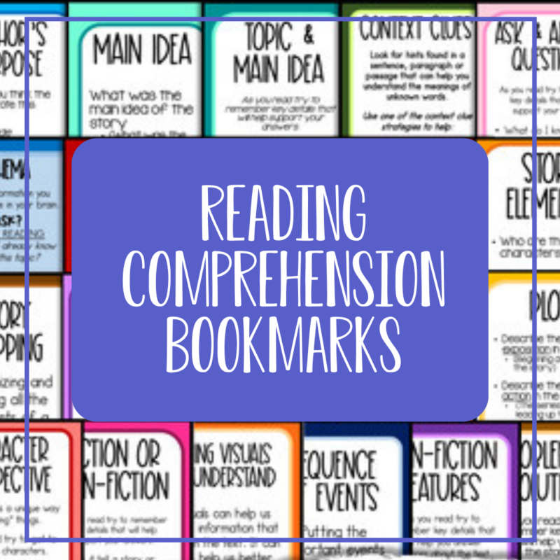 Reading Comprehension Bookmarks