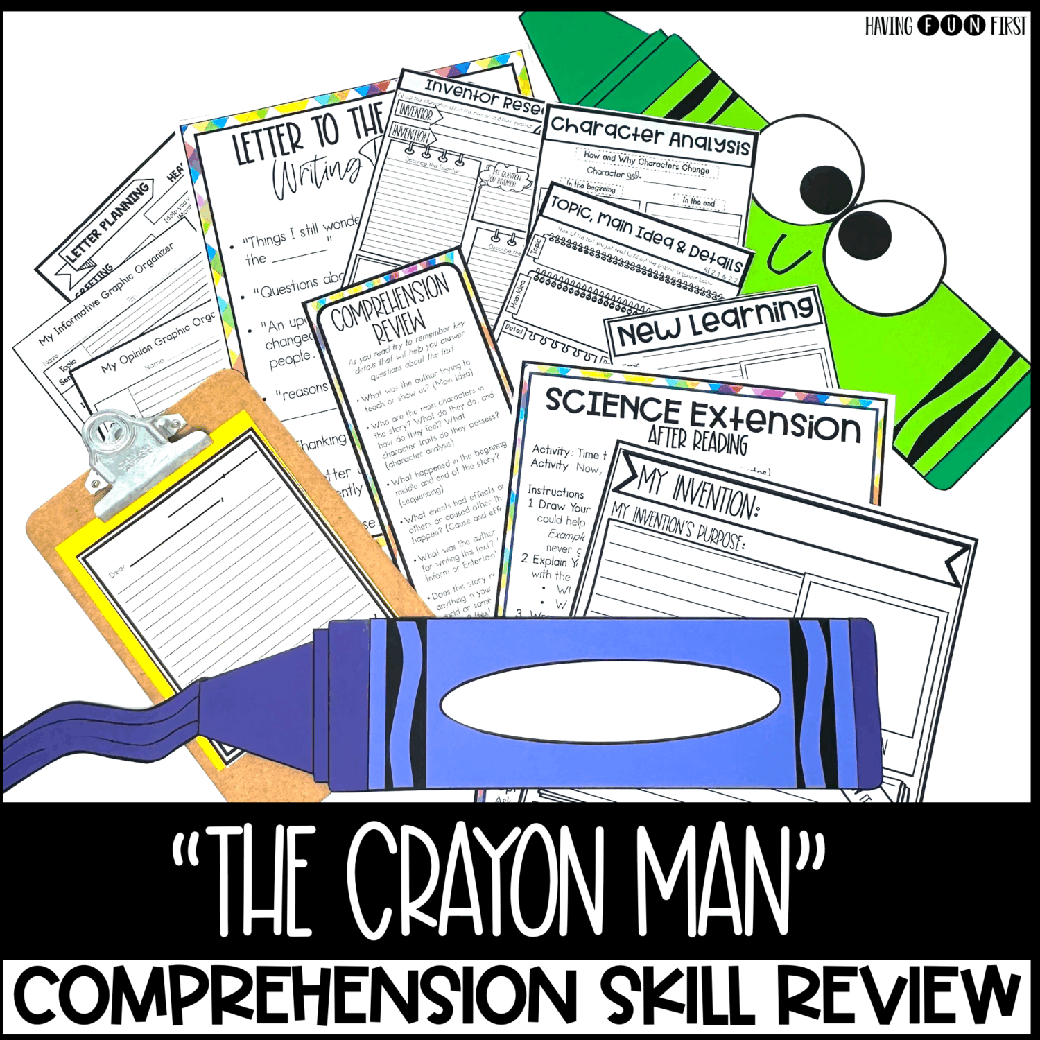 The Crayon Man activities