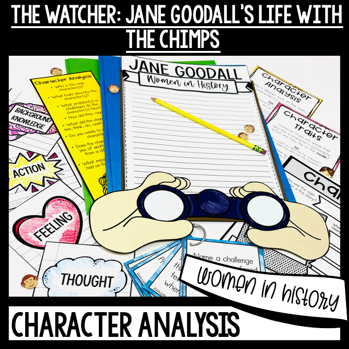 The Watcher: Jane Goodall's Life with the Chimps activities